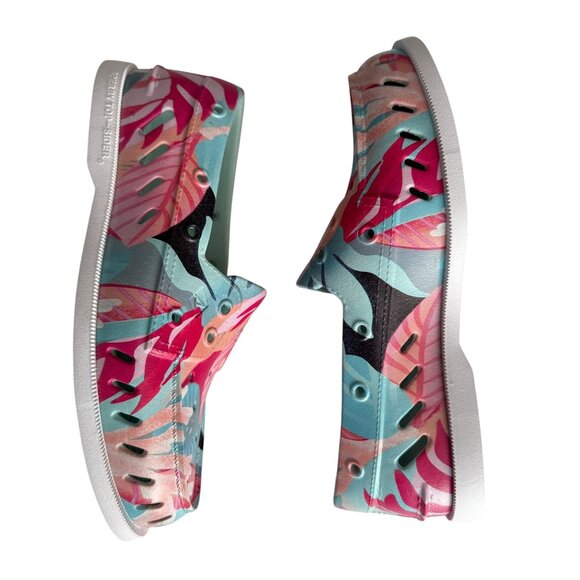 NWOB Sperry Womens Float Boat Shoe Tropical Print Slip-On Non-Marking Sole Sz. 8 - Picture 6 of 10